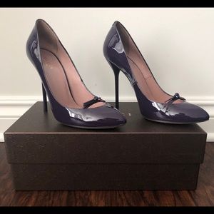 Gucci Patent Leather Vernice Crystal, Purple